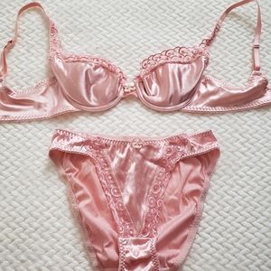 Vintage Satin Victoria's secret set